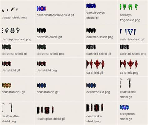 Shield codes 